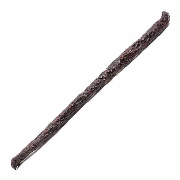 Jumbo beef sausage dog treat, 19-inch long, supports joint health.