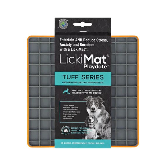 Lickimat Playdate Tuff Series Pet Treat Dispenser Mat -LickiMat9349785000333