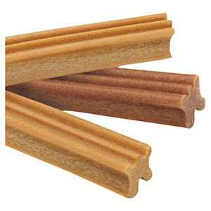 Misfits Nasher Sticks Medium Breed Adult Dog Treats with Chicken and Beef, 175g, low-fat dental chews.