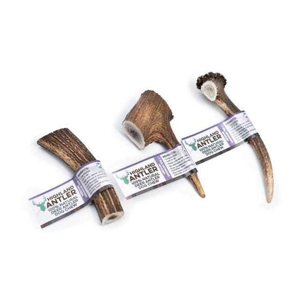 NOVA Dog Chew Highland Antler - natural deer antler dog chew for dental health.
