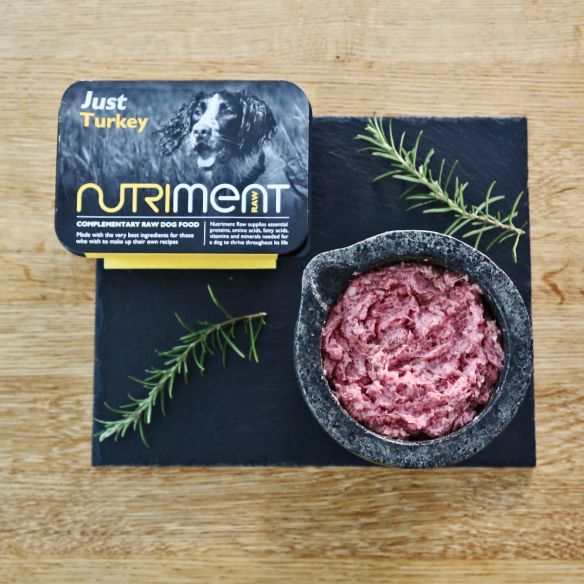 Nutriment Just Turkey Raw Dog Food 500g Tray - Nutriment5060359980229