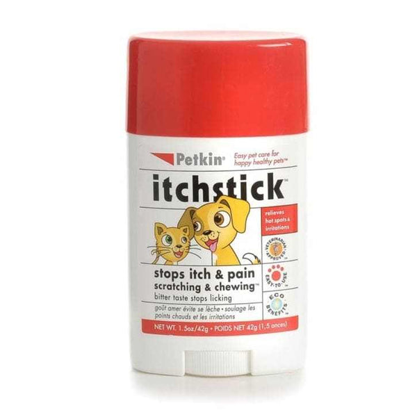 Pet Itch Stick for dogs and cats to stop itching and chewing, relieves hot spots and irritations.