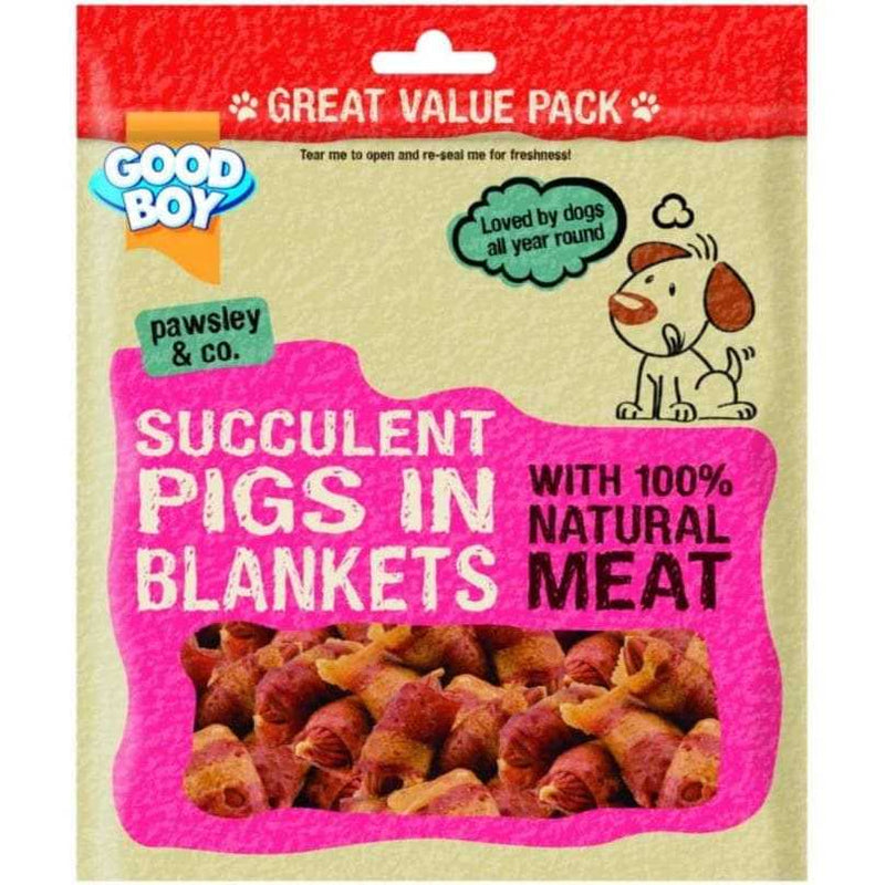 Pigs in Blankets Dog Treats - 320g Value Bag with 100% Natural Meat for Dogs