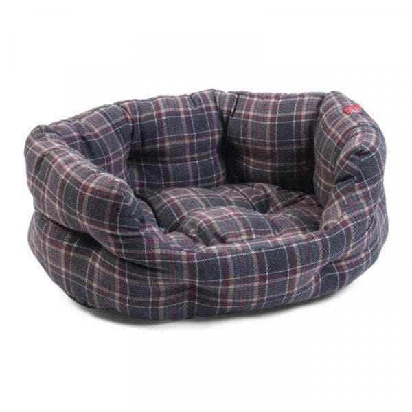 Plaid Oval Dog Bed -Zoon5050642042727