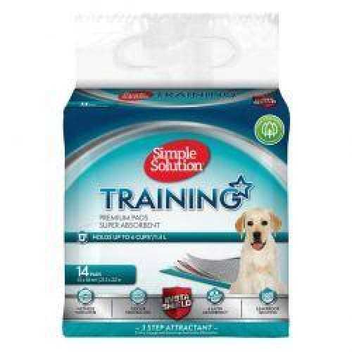 Puppy Training Pads with super absorbent 6-layer design, odor control, and wetness indicator for efficient housebreaking.