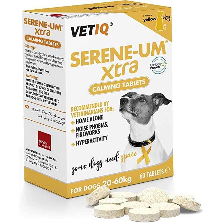 Serene - Um Extra Calming Tablets For Dogs - 60 tablets - VETIQ750826005429