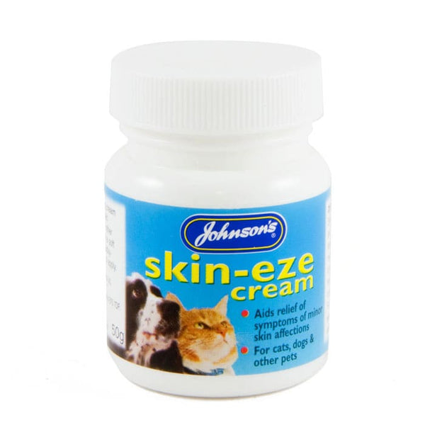 Skin-eze Cream for Cats, Dogs and Small Animals 50g Tub -Johnsons5000476010157