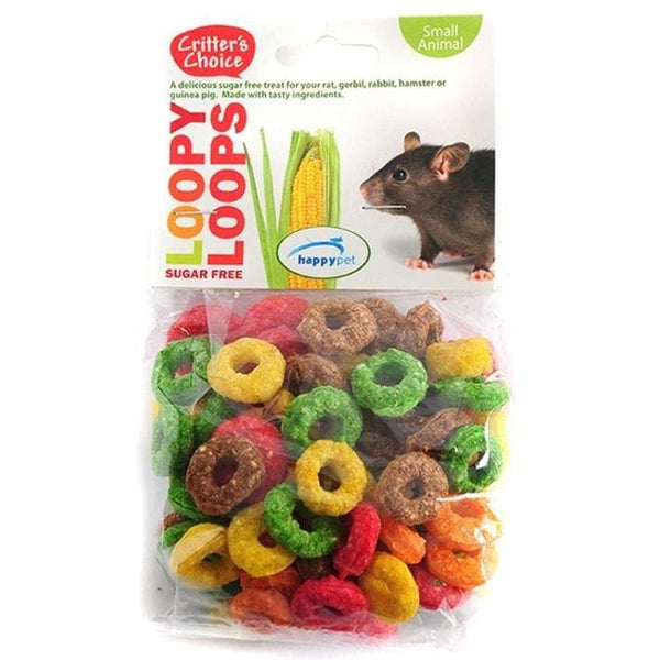 Small Pet Treats Loopy Loops - 50g Bag -Critters Choice