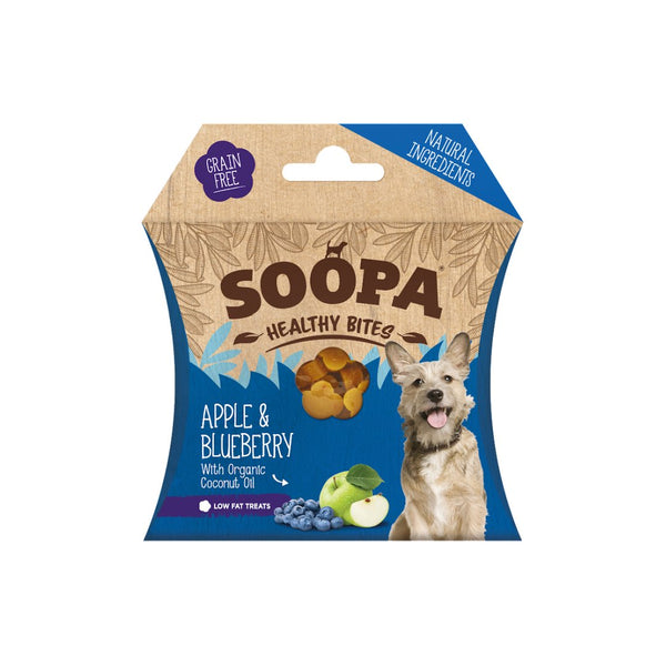 Soopa Apple & Blueberry Healthy Bites for Dogs -Soopa5060289921132