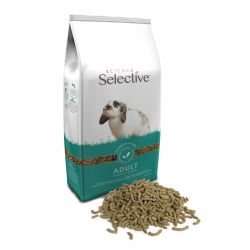 Supreme Science Selective Rabbit Food packaging with pellets.