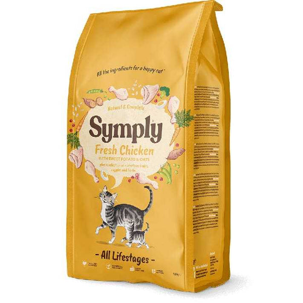 Symply Fresh Chicken Cat Dry Food for All Lifestages - nutritious balanced formula.