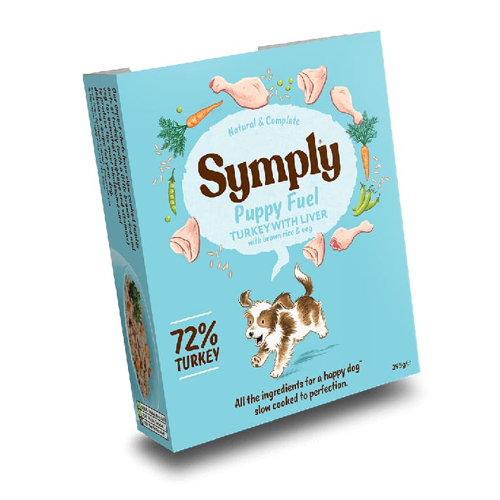 Symply Puppy Fuel 395g Wet Dog Food Trays -Symply5029040004668