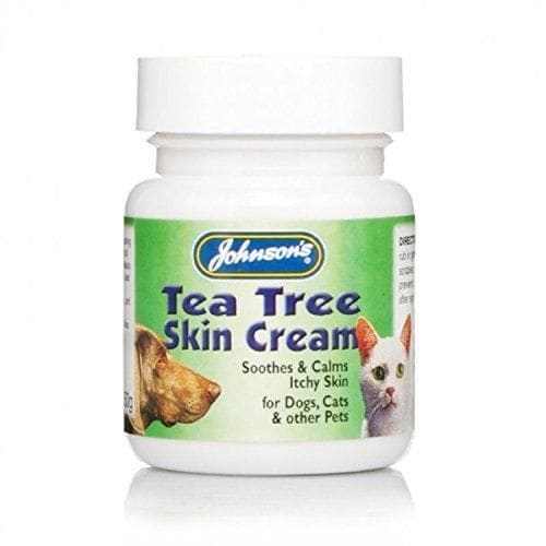 Tea Tree Antiseptic Skin Cream for Pets 50g Tub -Johnsons5000476010157