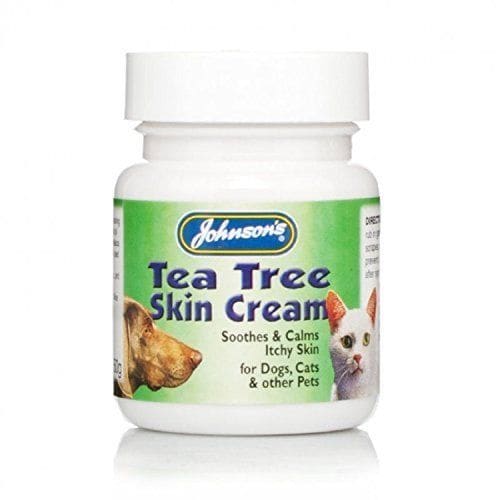 Tea Tree Antiseptic Skin Cream for Pets 50g Tub -Johnsons5000476010157