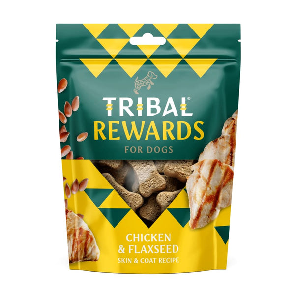 Tribal Chicken & Flaxseed Dog Biscuits. 125g -Tribal5060372412004