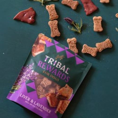 Tribal Liver & Lavender Dog Biscuits. 125g -Tribal5060372412028