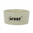 'Woof' Design Stoneware Dog Bowl - Best In Show